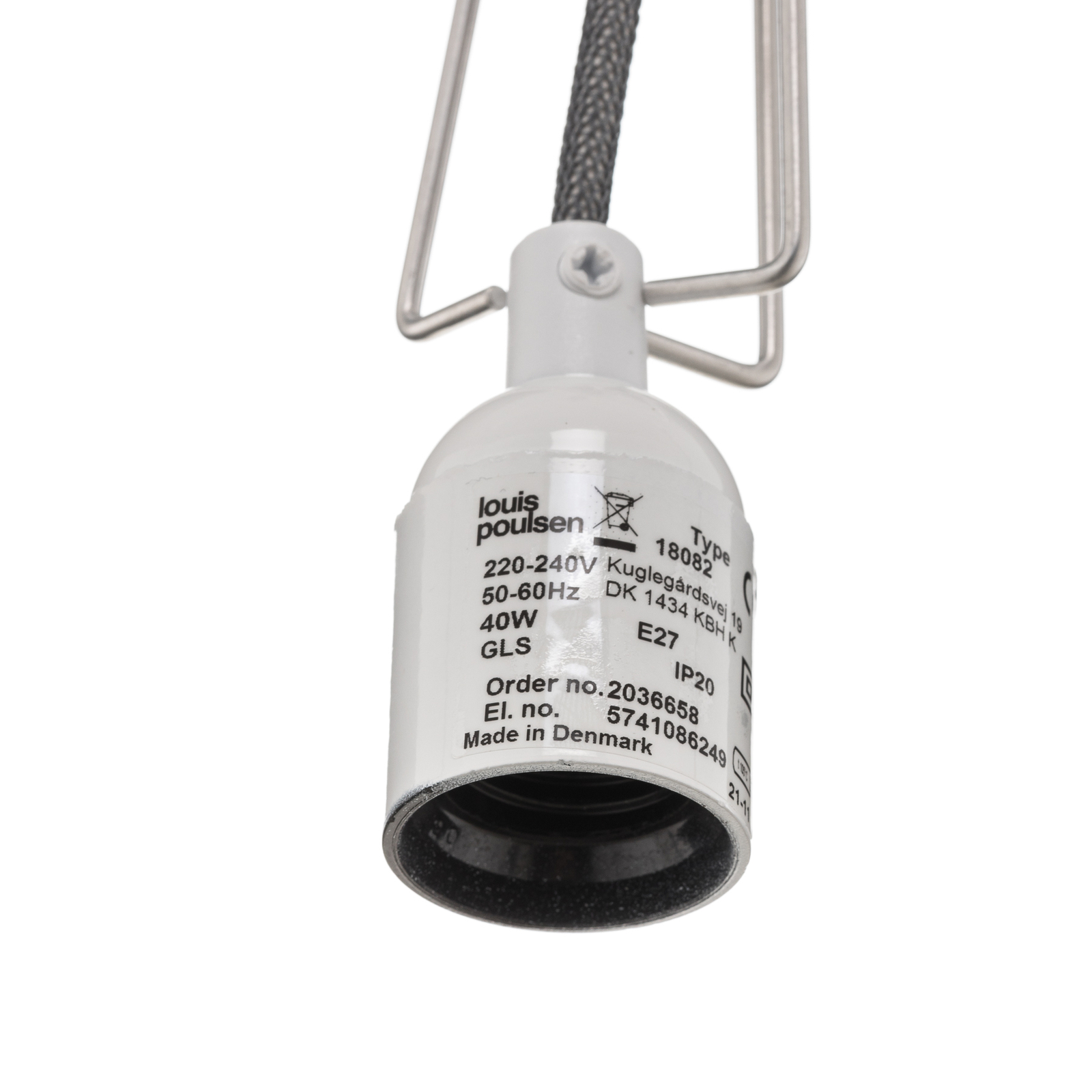 Moser Suspension Ø185 Matt White/Opal - Louis Poulsen