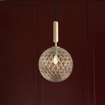 Nuura Miira 1 Large hanging 1-bulb brass/clear