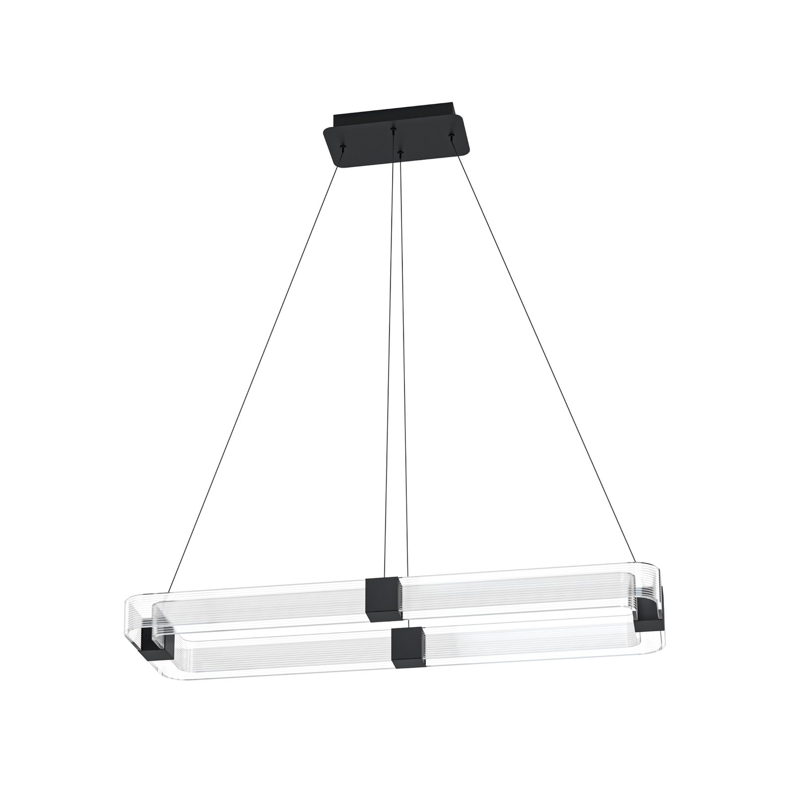 Mogetonello LED-Hängelampe, schwarz, 100 cm - Stars of Light