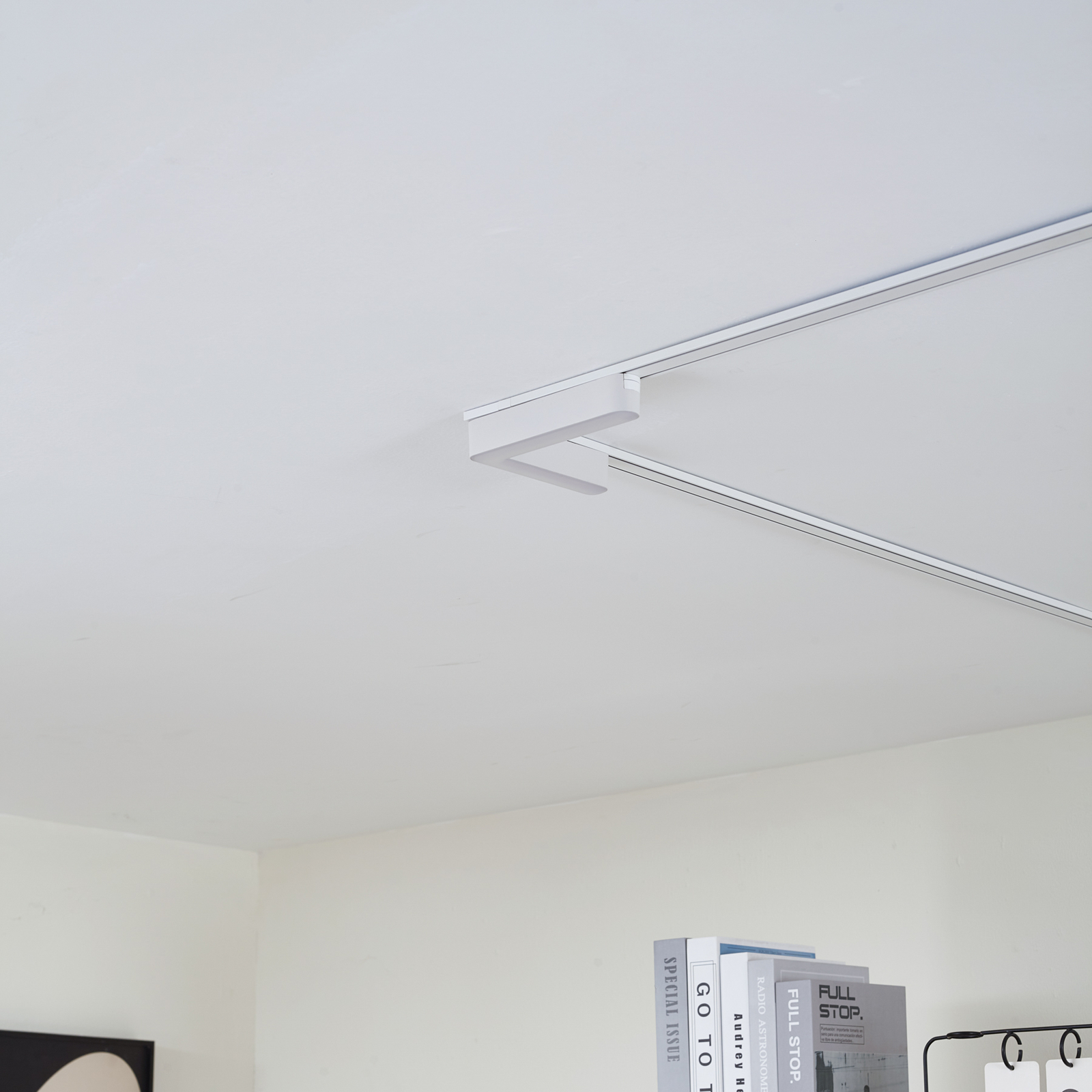 Lindby LED riba 48 V Lumaro,valge,L-kujuline,plast,dimmerdatav