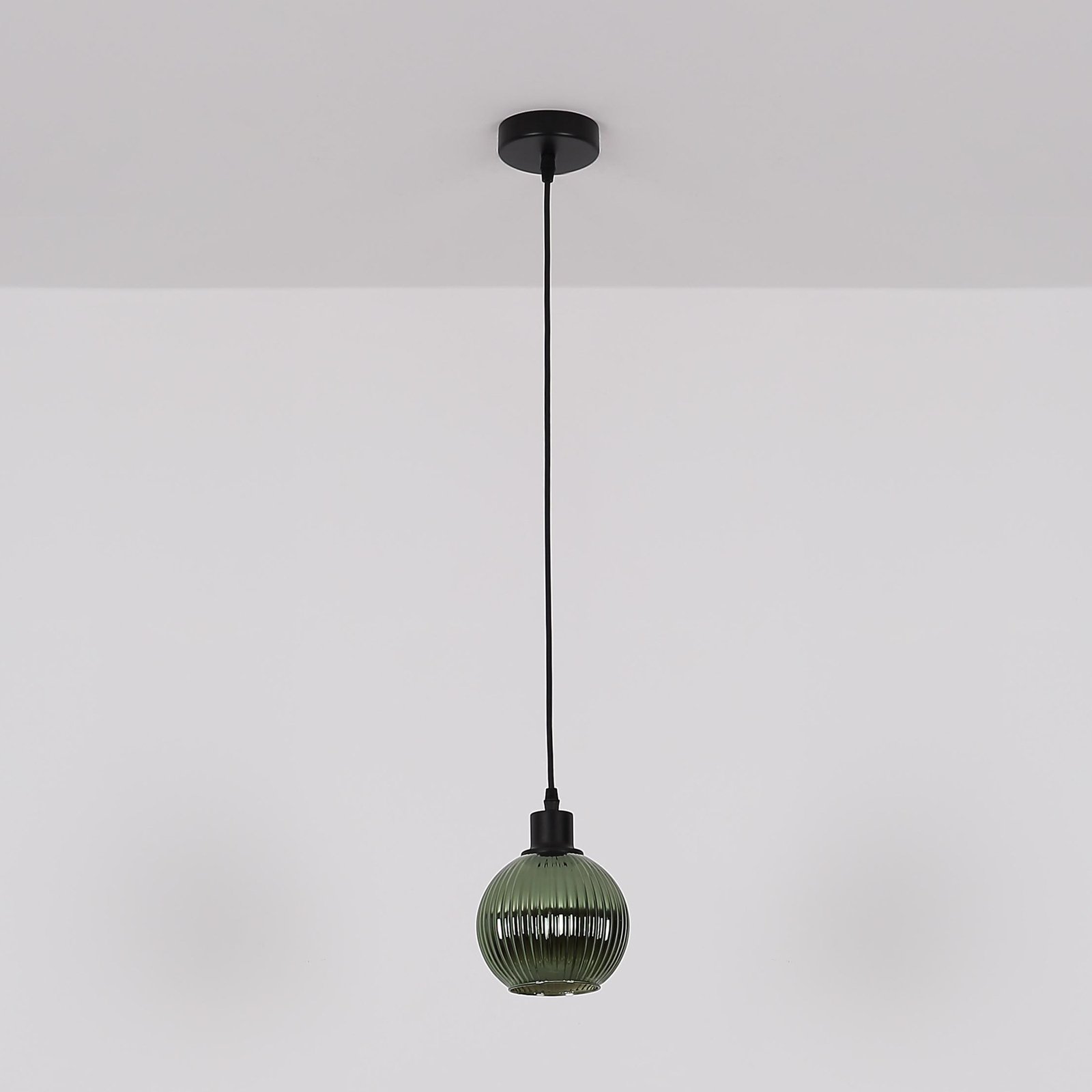 Hanglamp Zumba, bronskleurig, Ø 15 cm, glas