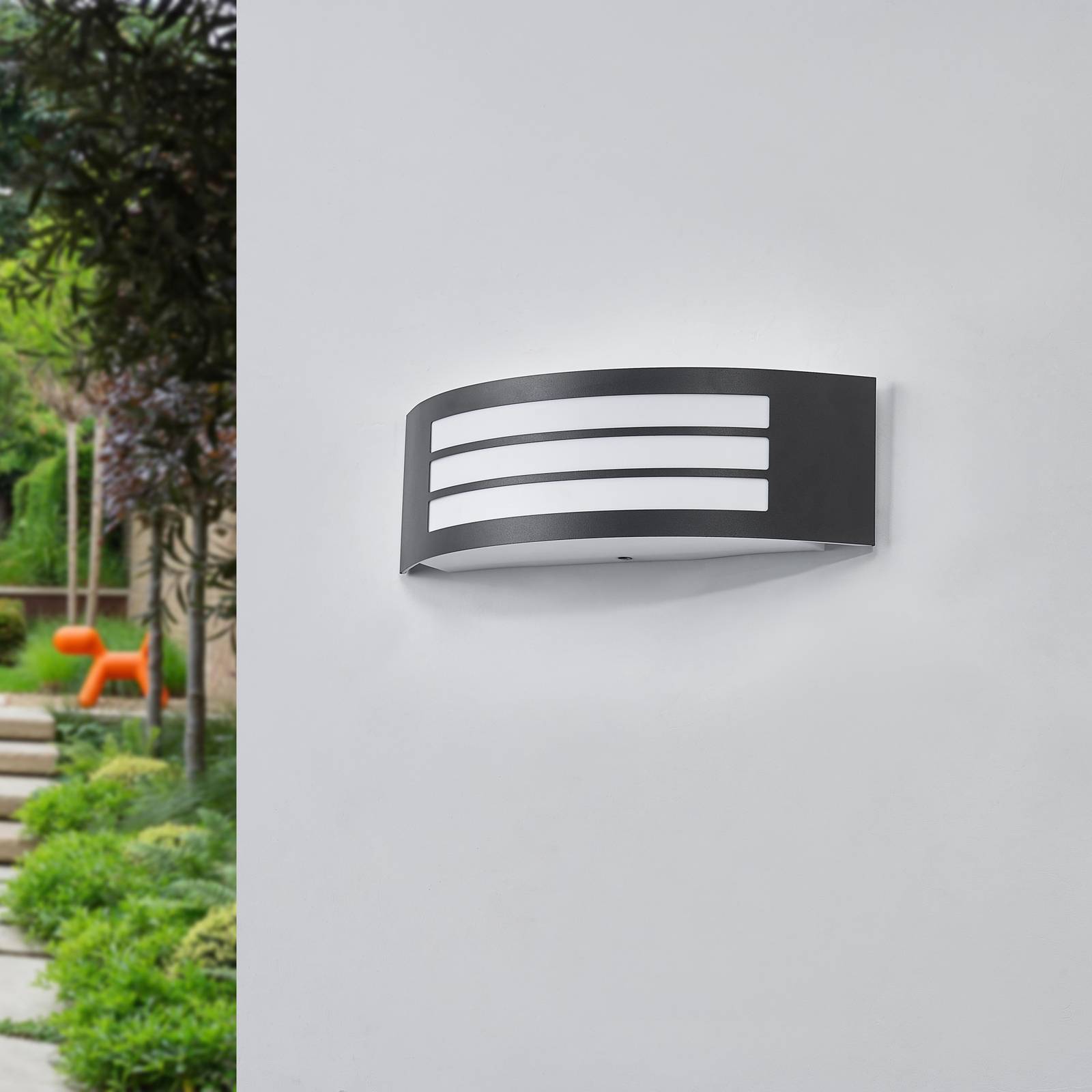 Lindby Vimal utomhusvägglampa aluminium 31 cm