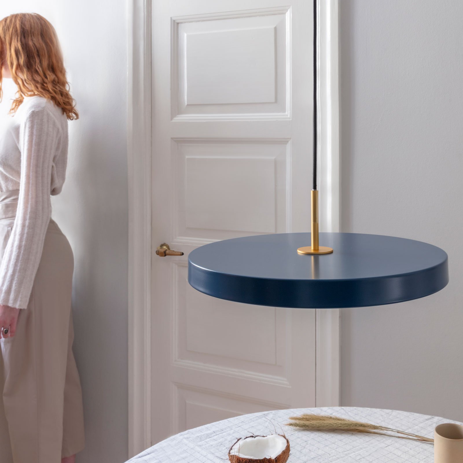 Asteria Pendant Medium Petrol Blue - UMAGE