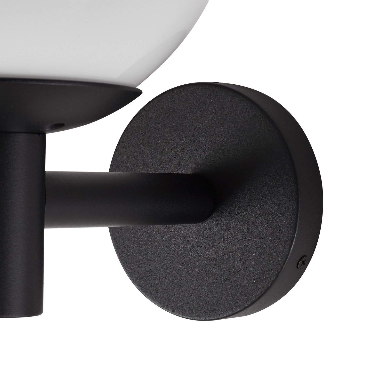 Dangan outdoor wall light Ø 20 cm white glass IP44 - Lindby Dangan outdoor wall light Ø 20 cm white glass IP44 - Lindby