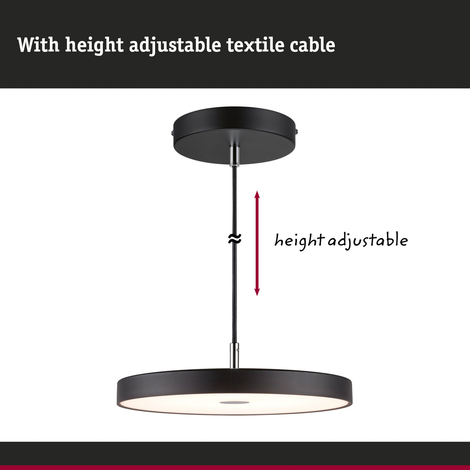 Hildor suspension LED noir ZigBee - Paulmann Hildor suspension LED noir ZigBee - Paulmann
