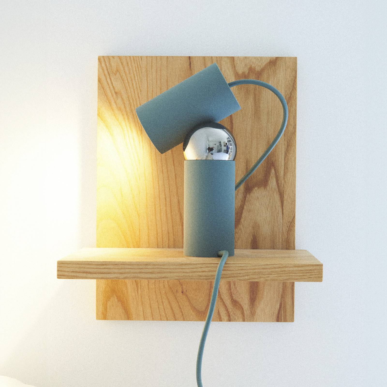 Lampa stołowa FLOS Bilboquet, zielona, obrotowa, GU10