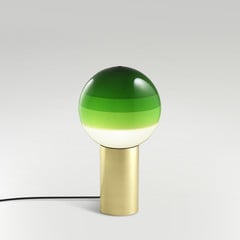 MARSET Dipping Light S stołowa zielona/mosiądz