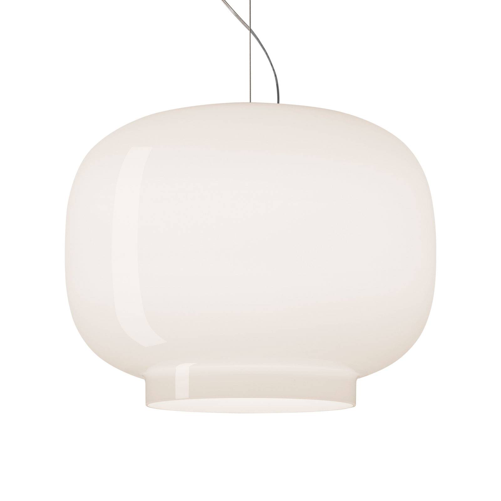Foscarini Chouchin Bianco 3 LED hanging dimmable, for Kitchen, blown glass, 24 W, H: 25 cm
