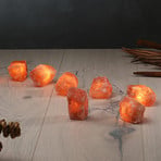 Guirlande lumineuse Cristaux lumineux Rock, cristaux de sel ambre