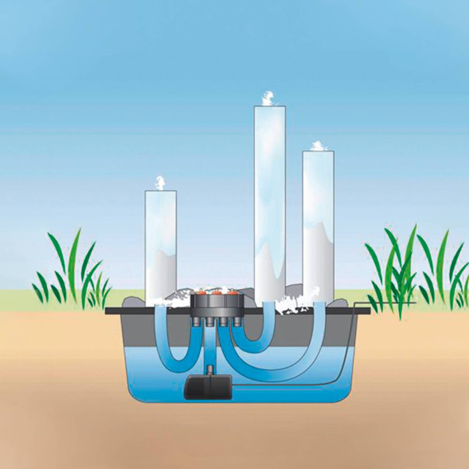 Zawór 3-drogowy 37132 Ø montażowa 80mm Aquafall