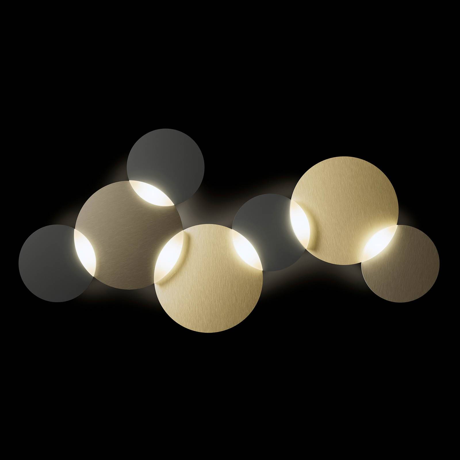 GROSSMANN Circ plafonnier LED, bronze-laiton 6l
