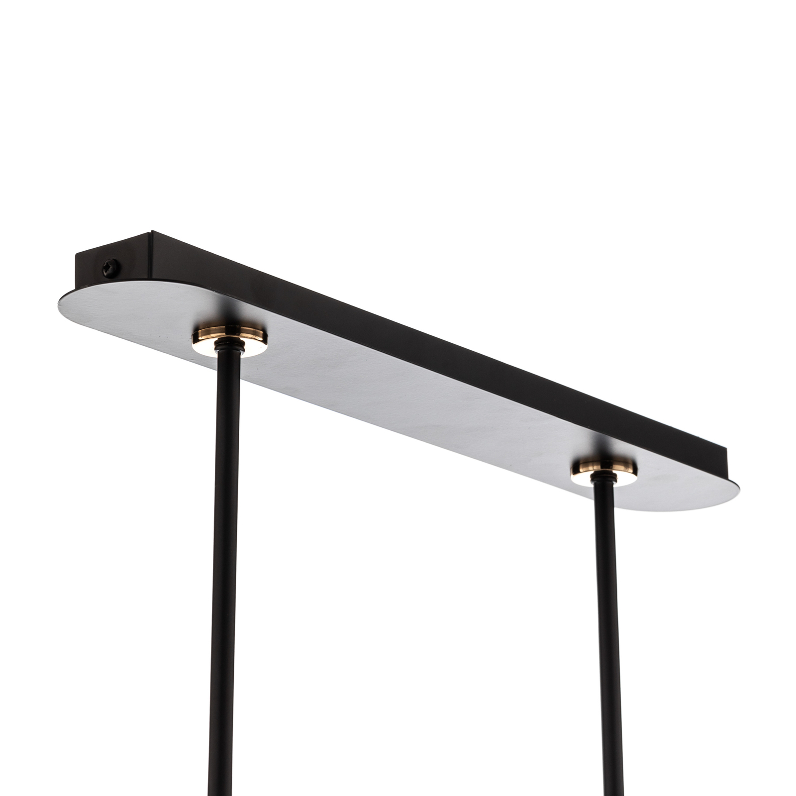 Plafondlamp Denar, 6-lamps, zwart/grijs