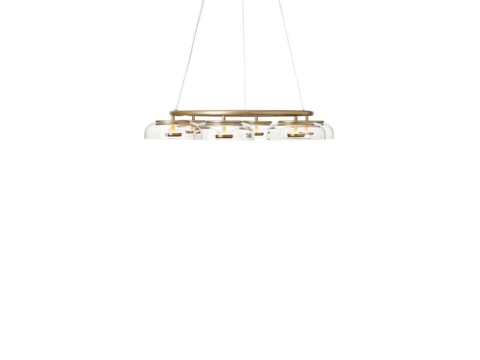 Blossi 6 Candelabro Nordic Gold/Clear - Nuura