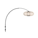 Sparkled Light 4408ZW fali világítás, fekete/természetes bambusz, E27