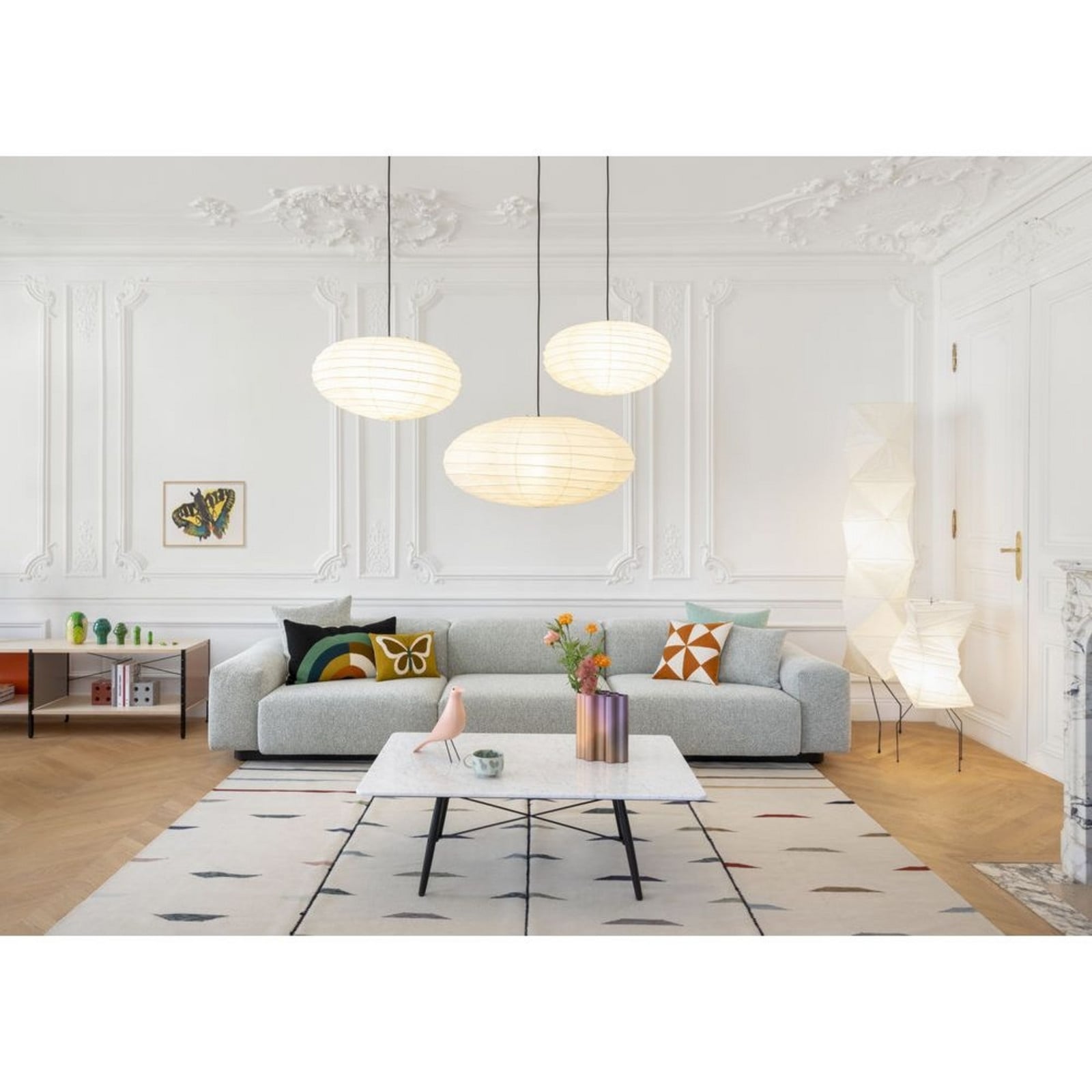Akari 50EN Pendelleuchte Vitra - Wohnzimmer - Papier / Karton
