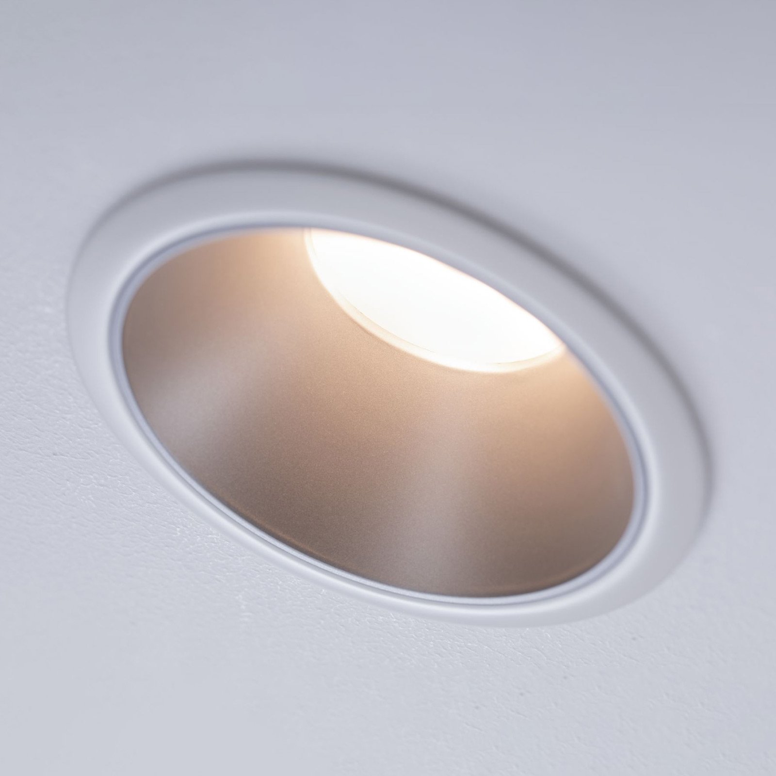 Paulmann Cole LED spotlight, silver/white set of 3