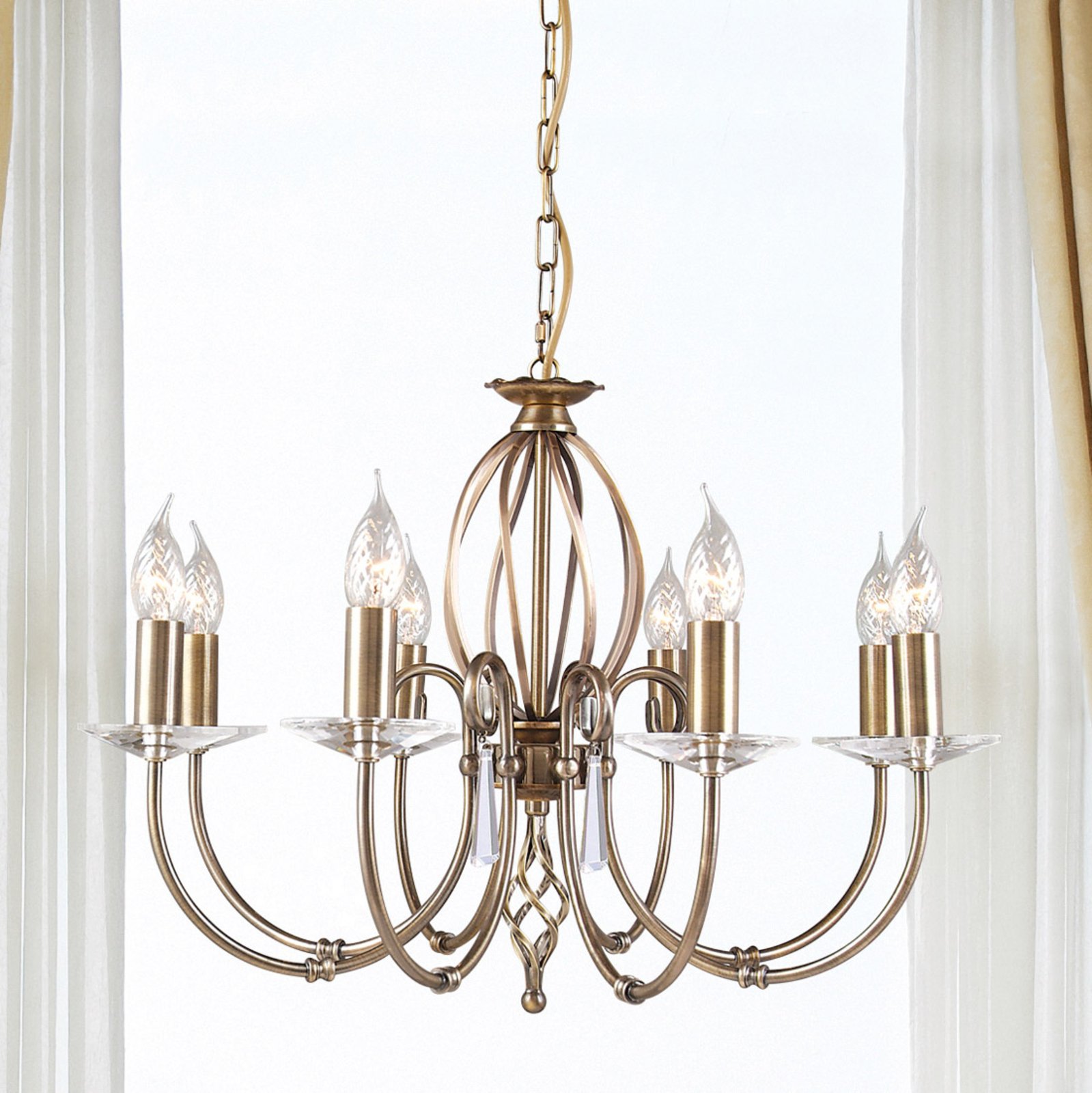 8-light chandelier Aegean