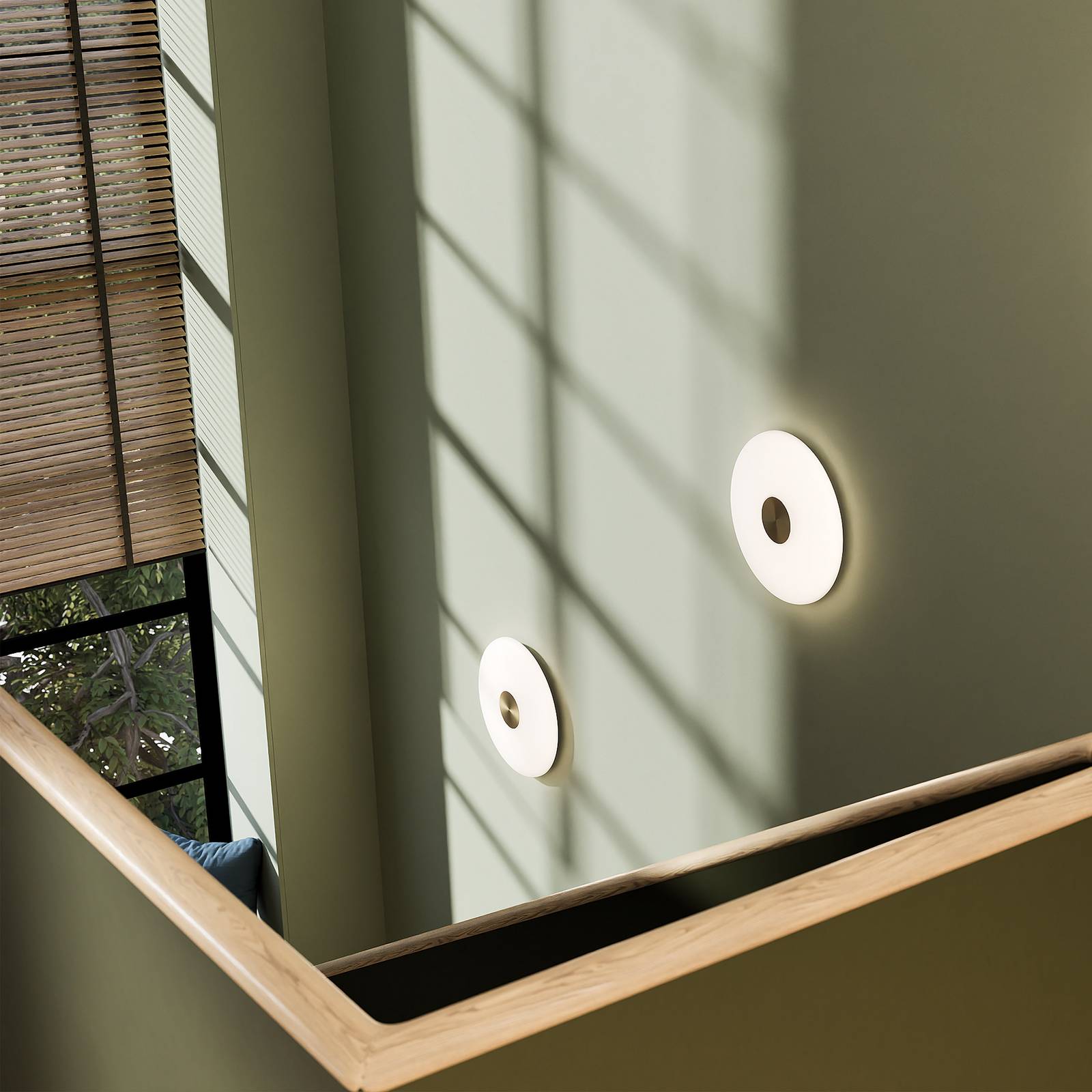 Northern LED-Wandleuchte Glint, Ø 25 cm, Glas, opalweiß günstig online kaufen