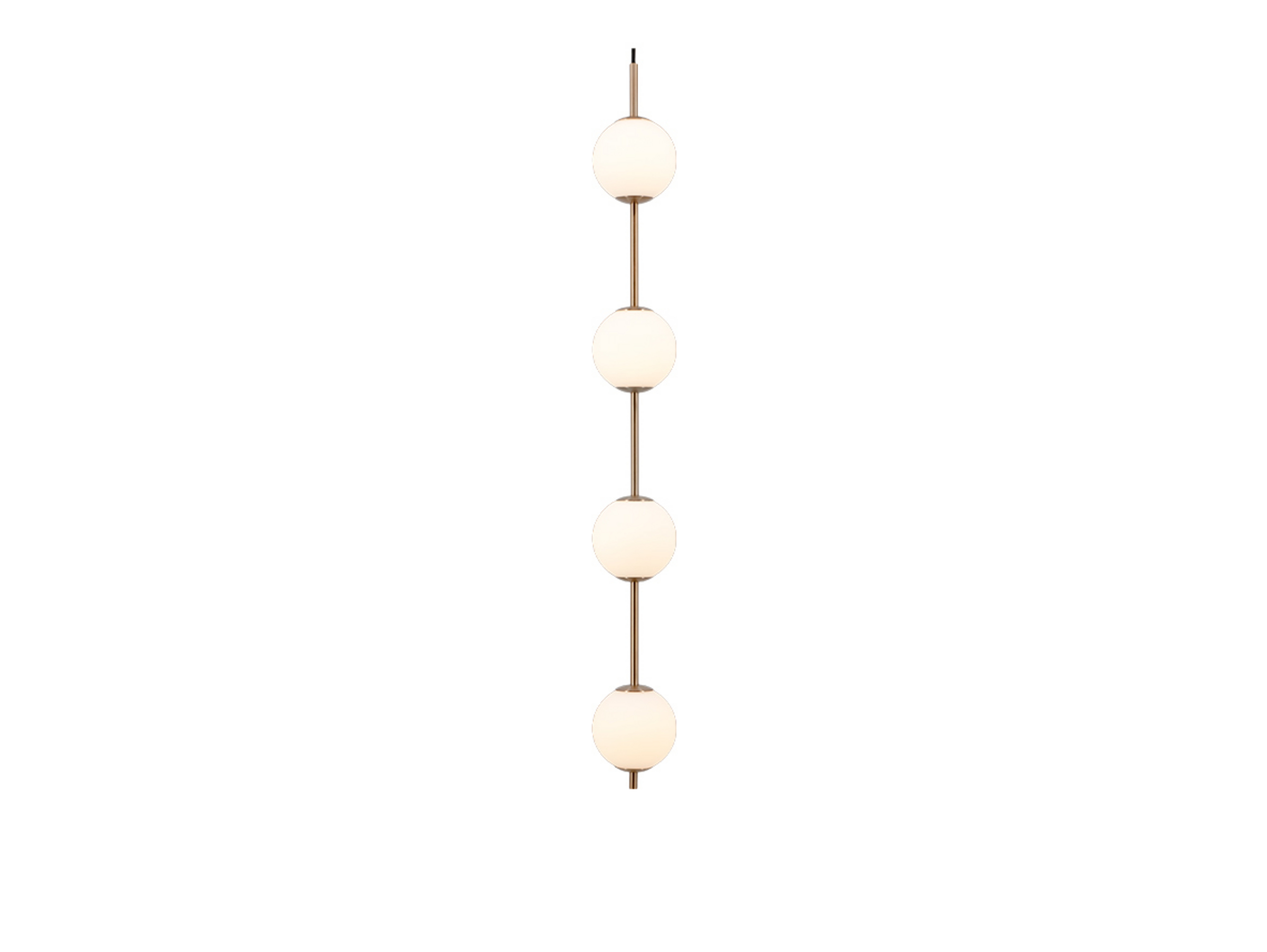 Audrey 4 Pendant Brass/White Opal - UMAGE