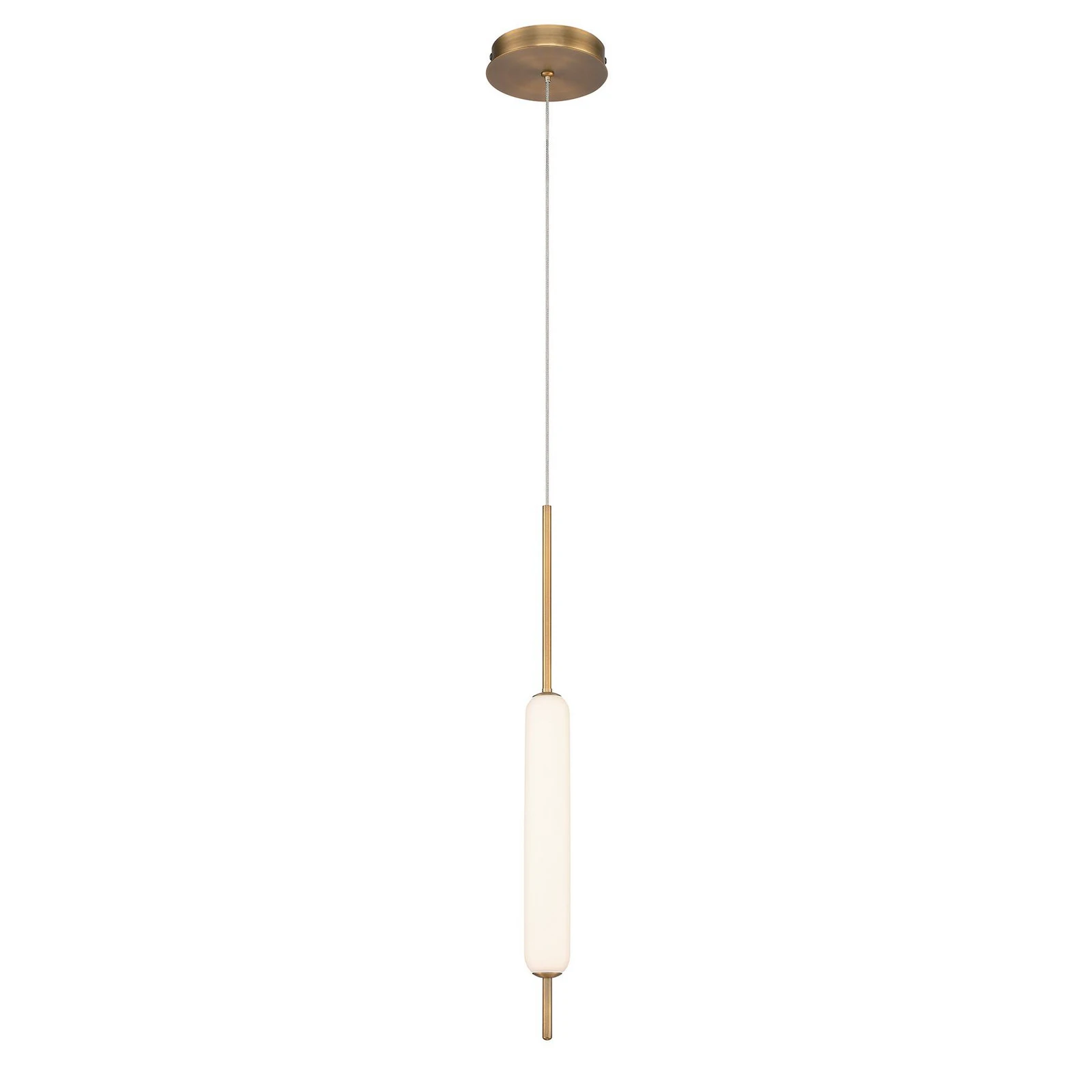 LED-Hängeleuchte CUMBERLAND, gold, Ø 13 cm, Metall/Glas