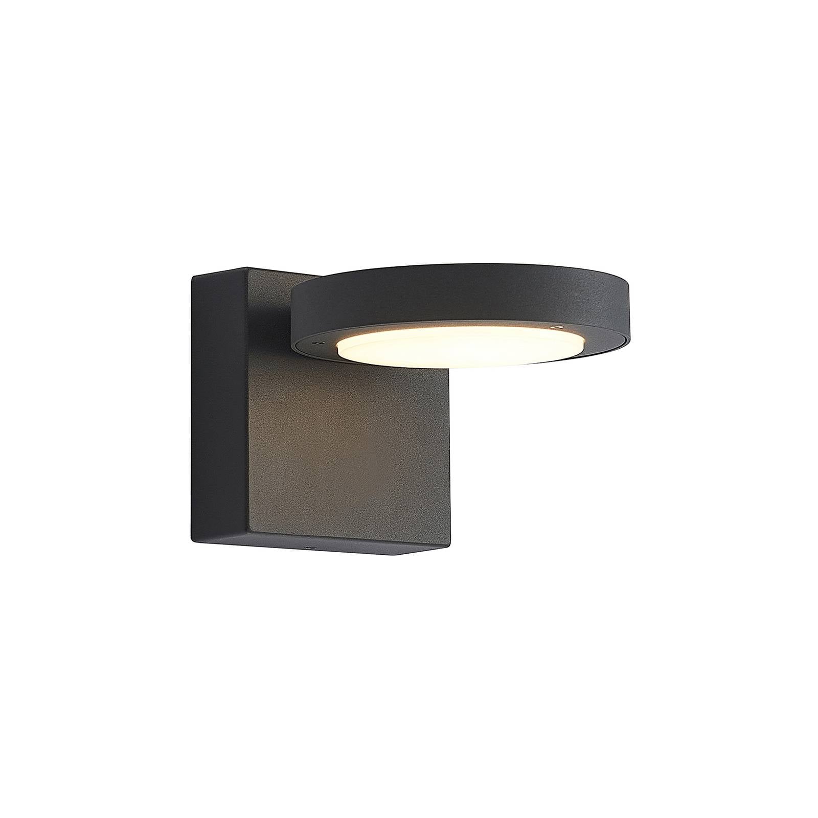 Lucande LED-Außenwandlampe Belna, Metall, IP65, anthrazit