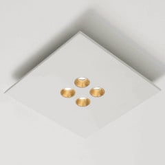 ICONE Confort - lampa sufitowa LED, biało-złota