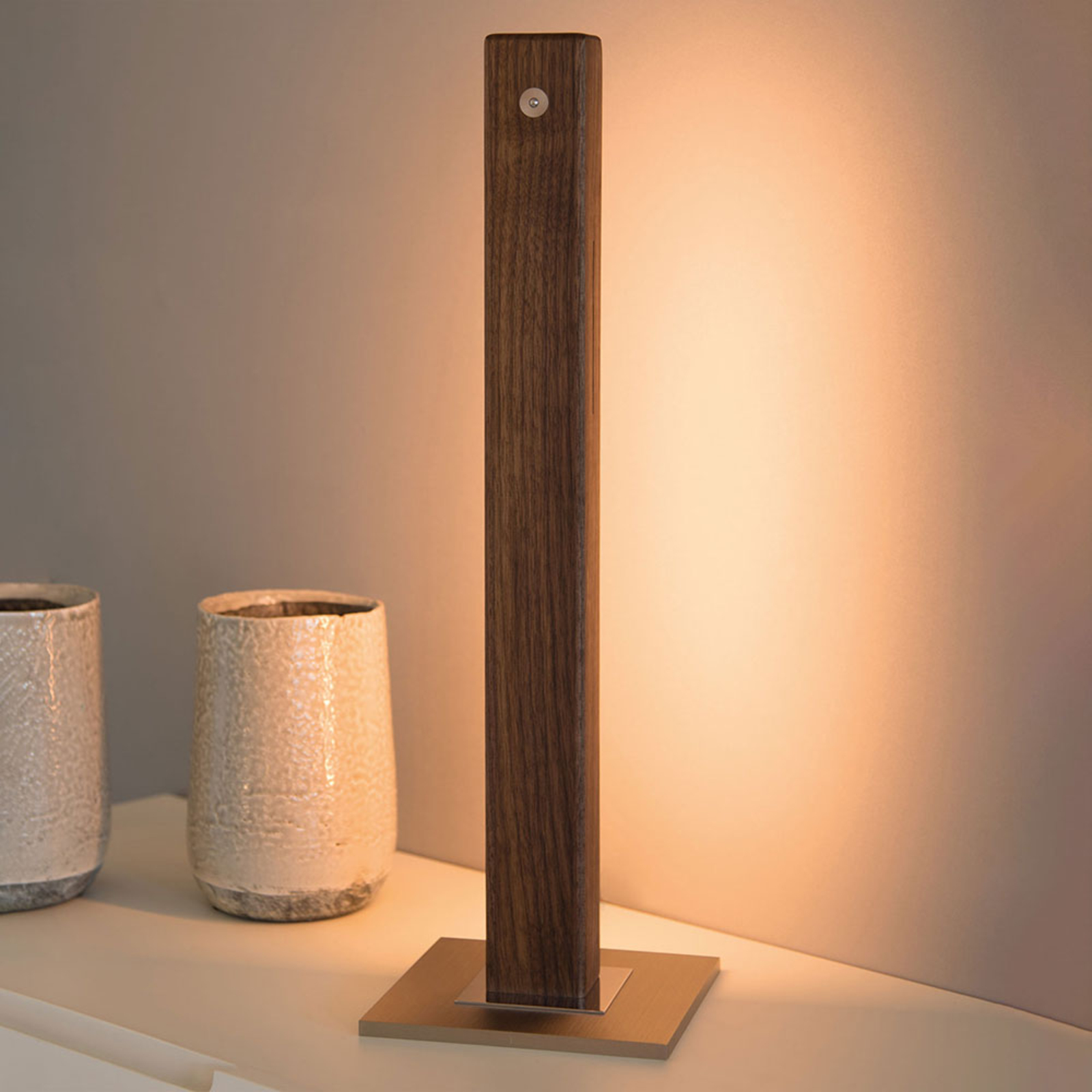 HerzBlut Leonora LED-Tischleuchte Säule CRI>90