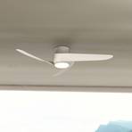 Stropni ventilator LED Otok, bela barva, tihi DC Ø 102 cm CCT