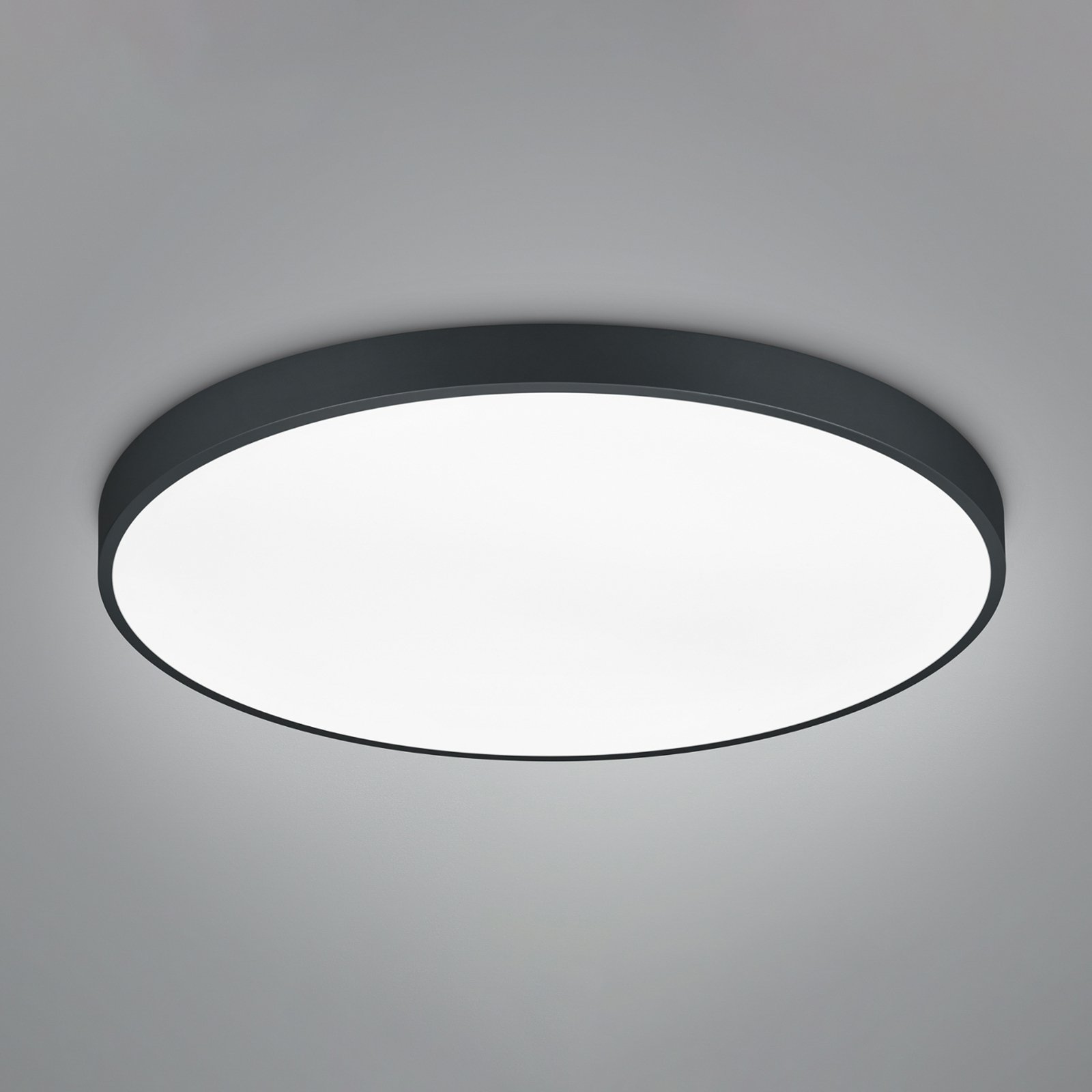 LED-Deckenlampe Waco, CCT, Ø 75 cm, schwarz matt