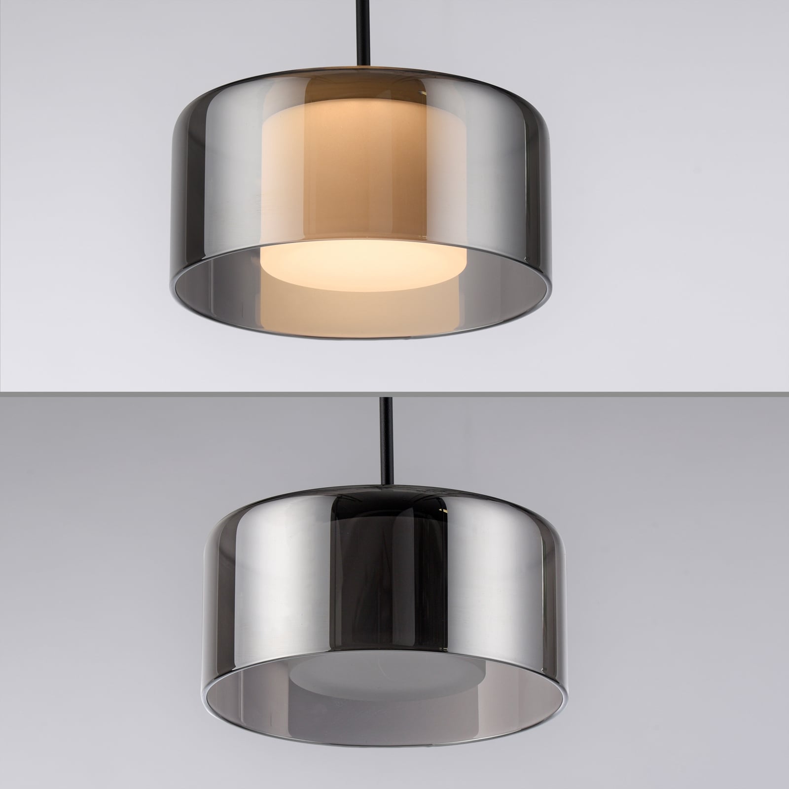 Paul Neuhaus LED rippvalgusti Rika, 71 cm, klaas, timmitav Paul Neuhaus LED rippvalgusti Rika, 71 cm, klaas, timmitav