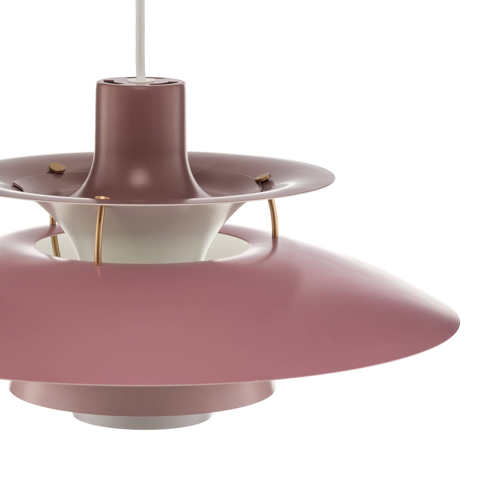 Louis Poulsen PH 5, lampa wisząca, różowa