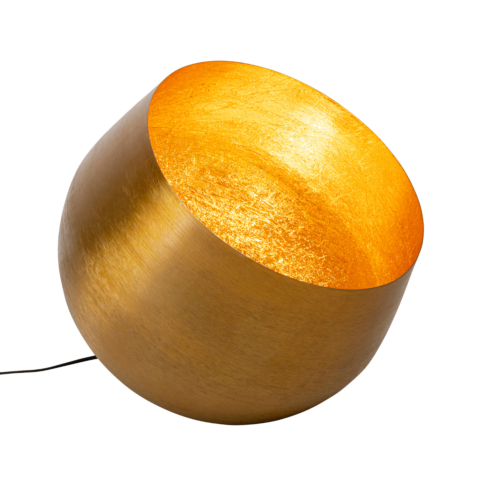 Stojacia lampa KARE Apollon, zlatá, Ø 50 cm