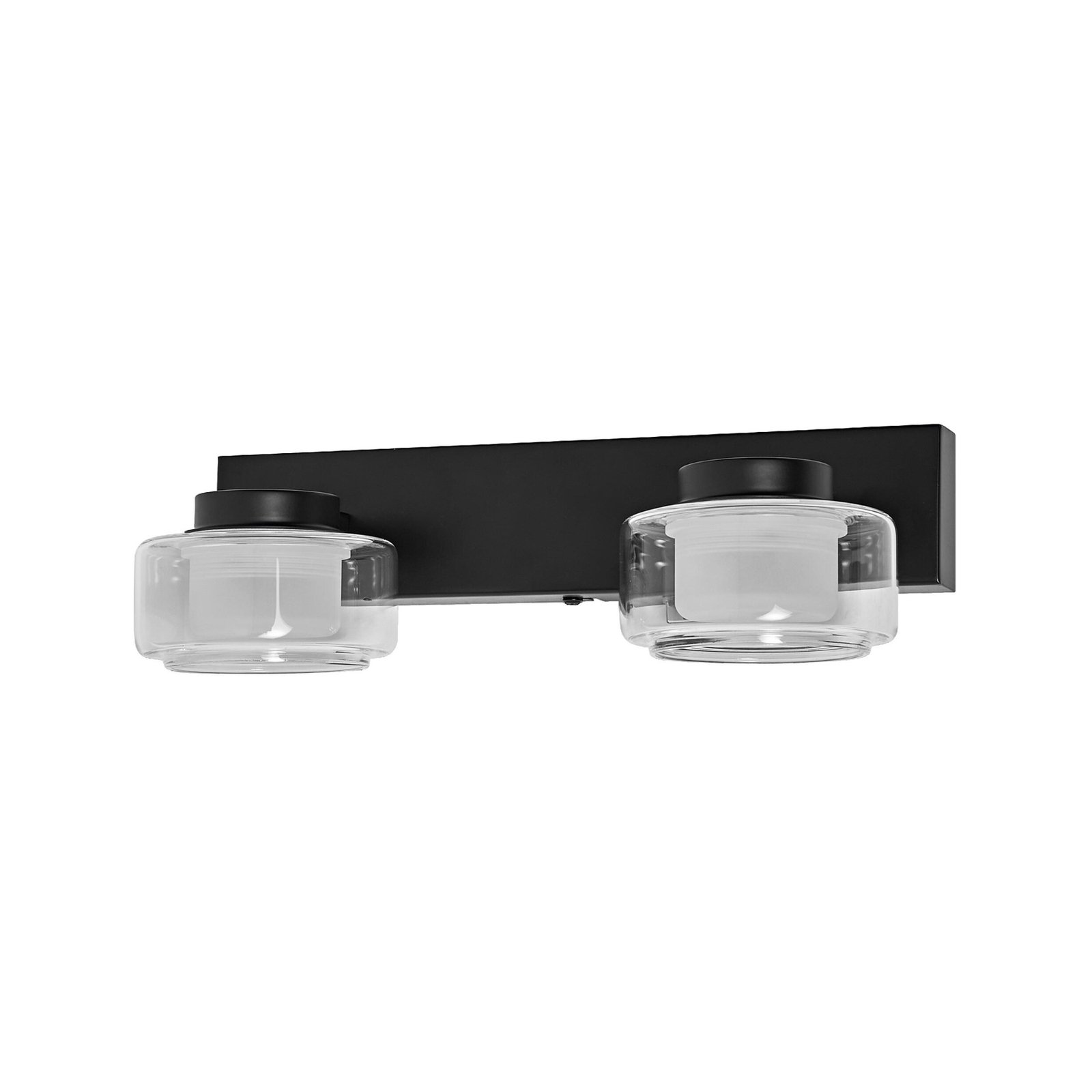 LEDVANCE Applique a LED Orbis Flame, a 2 luci, nero, IP44