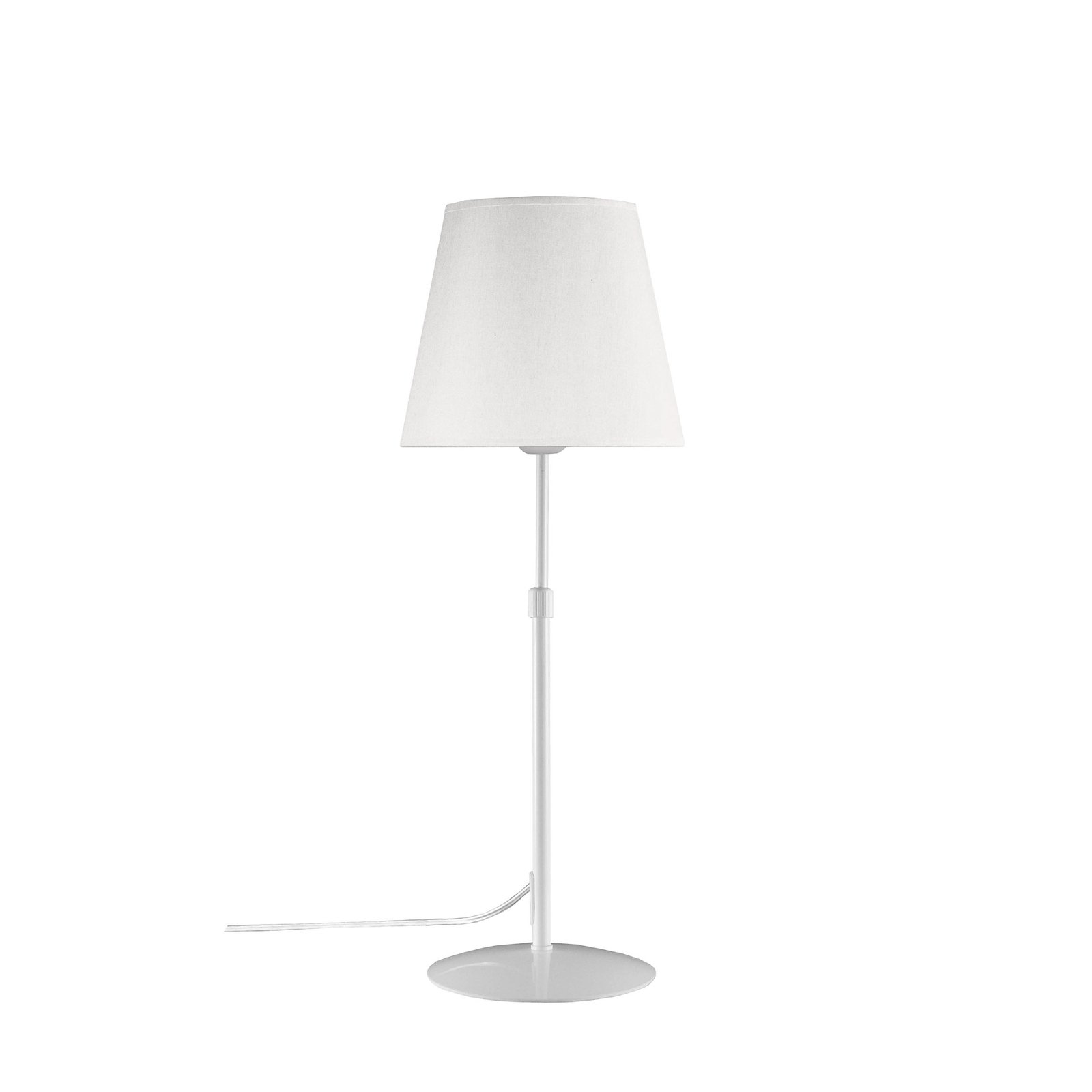 Aluminor Store bordlampe, hvit/hvit