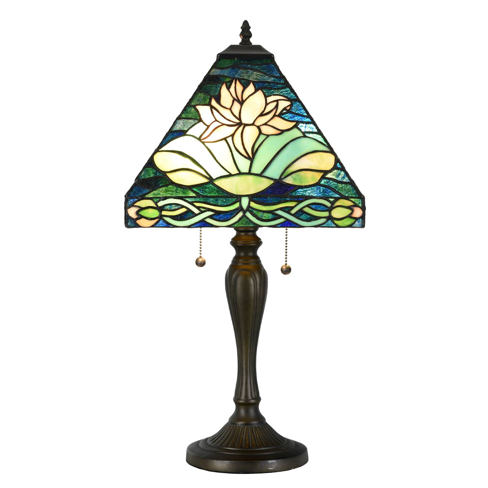 Clayre&Eef Lampe à poser 5LL-6155 au style Tiffany