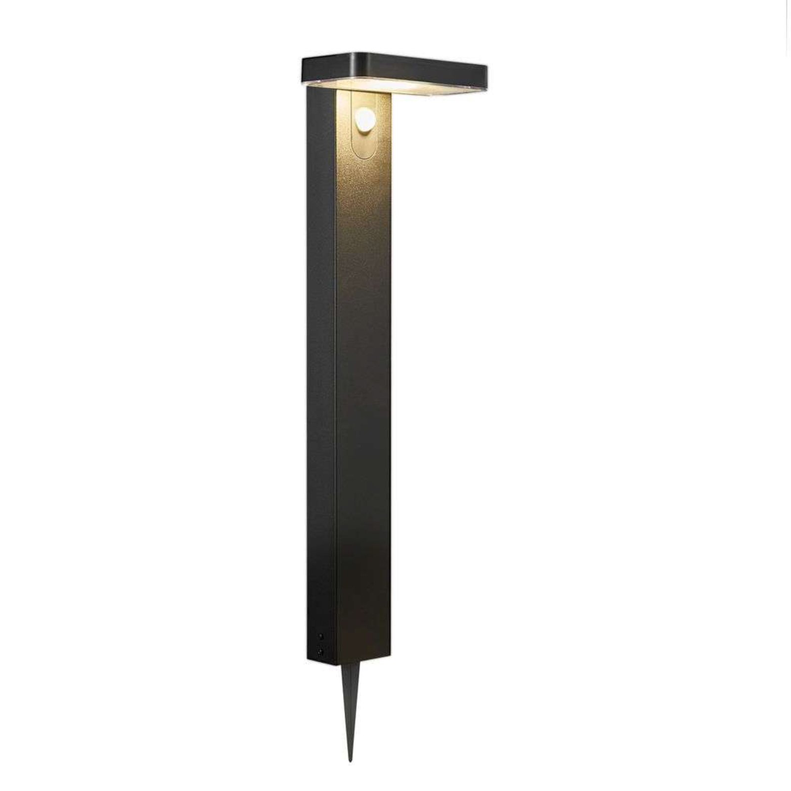 Rica Square LED Célula Solar Candeeiro de Jardim Black - Nordlux