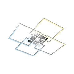 Stropné svietidlo Frame S LED, 72,4x72,4 cm, hliník