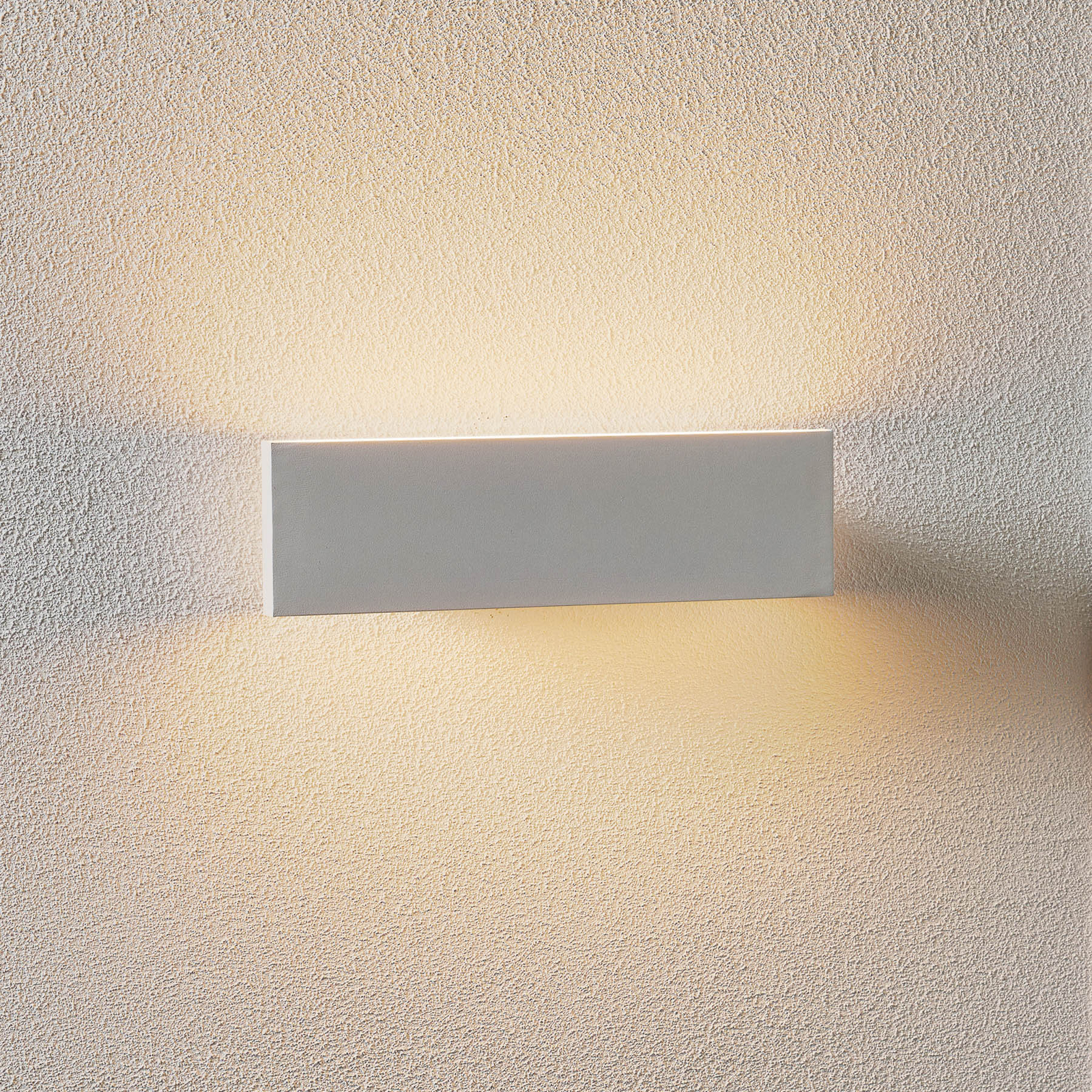 Nástěnné LED světlo Concha 28 cm, bílé