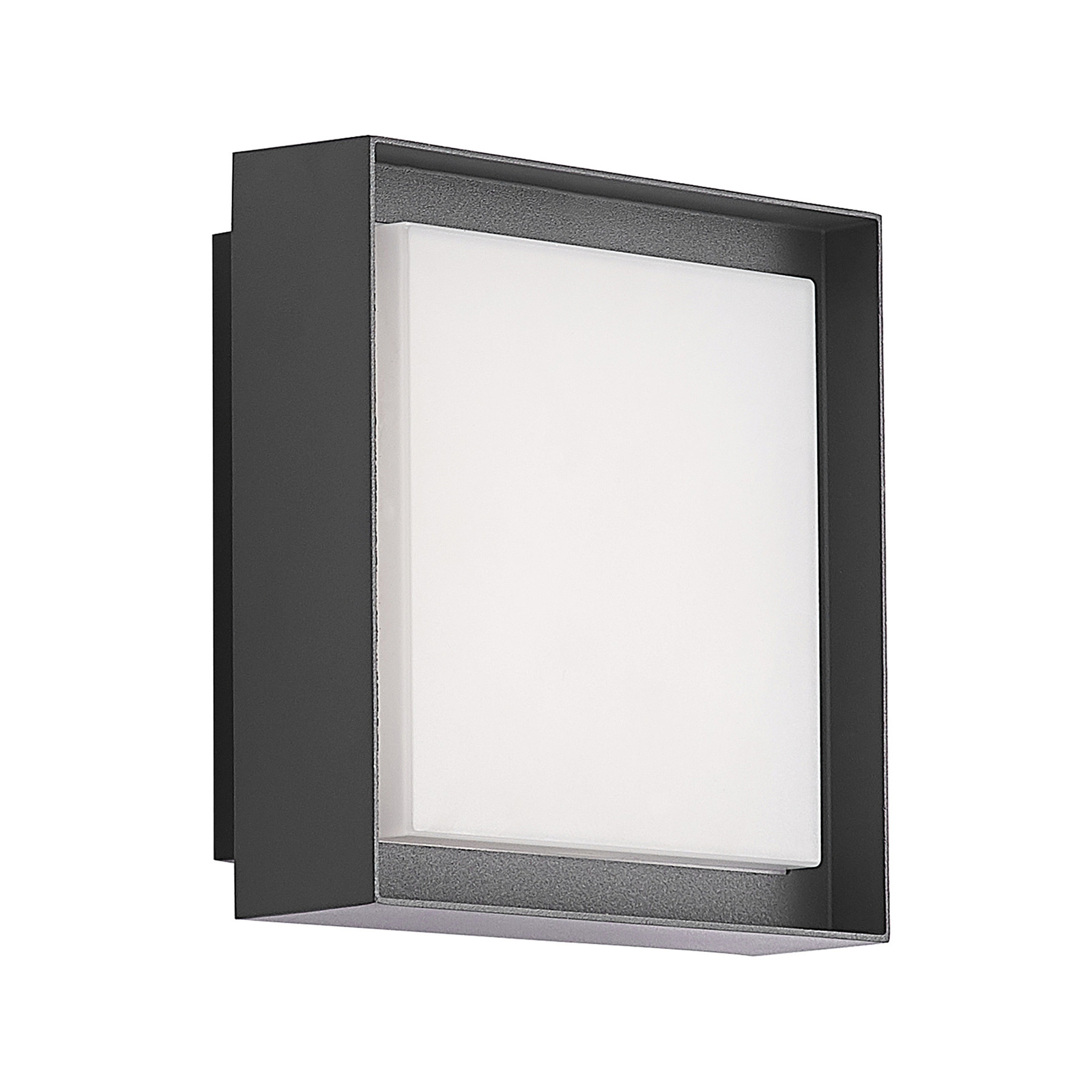 Prios Epava LED outdoor wall lamp, square