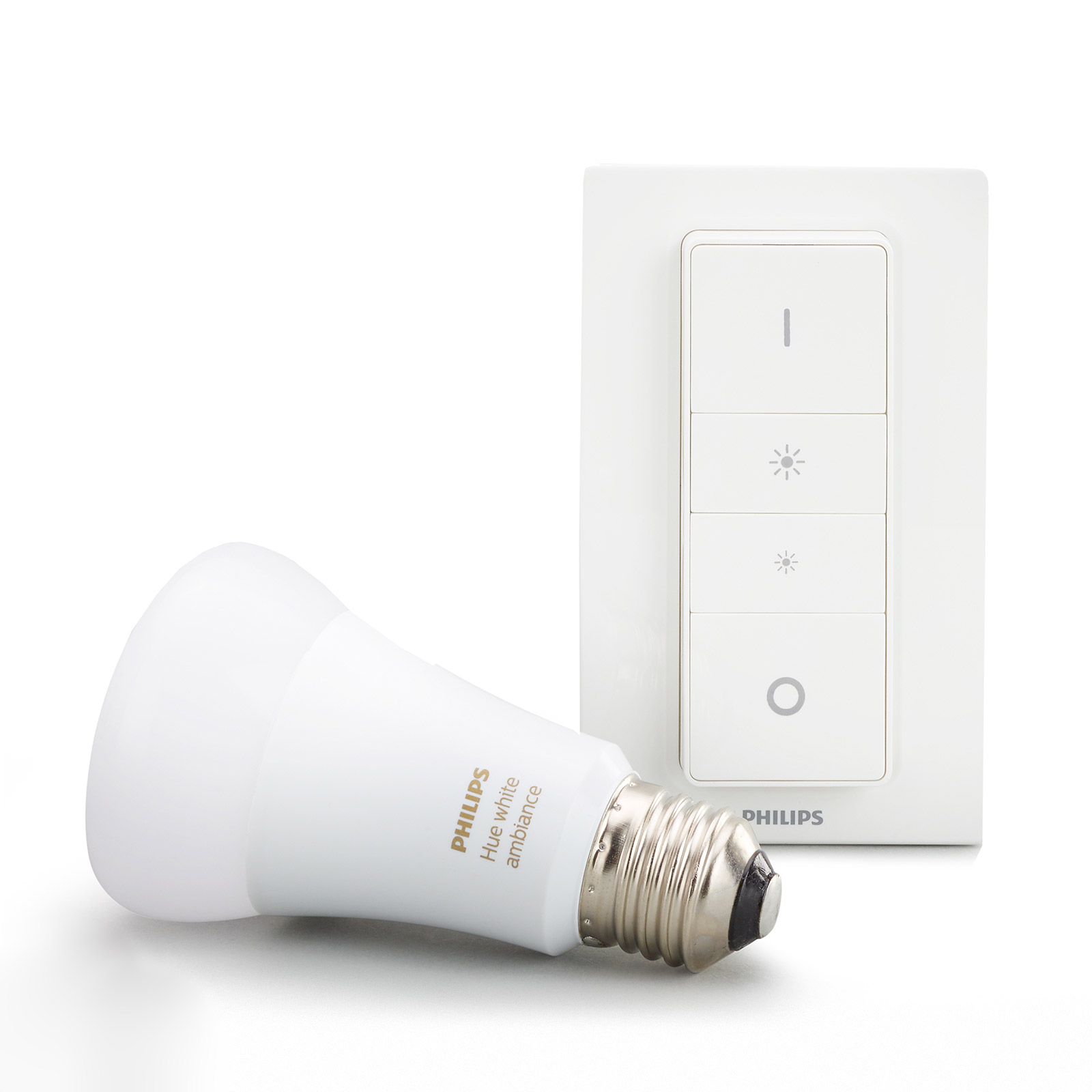 PHILIPS HUE Philips Hue White Ambiance 8.5W E27, dimmer switch, plastic, E27, 8.5 W, energy efficiency: A+, L: 11 cm