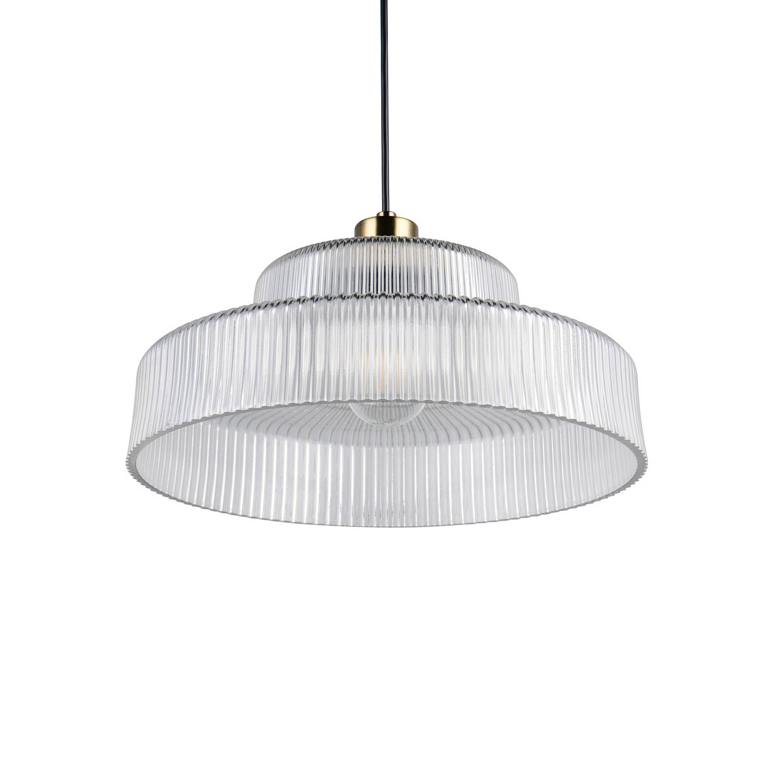 Reality Leuchten Hanglamp Abella, helder, Ø 35 cm, glas, E27