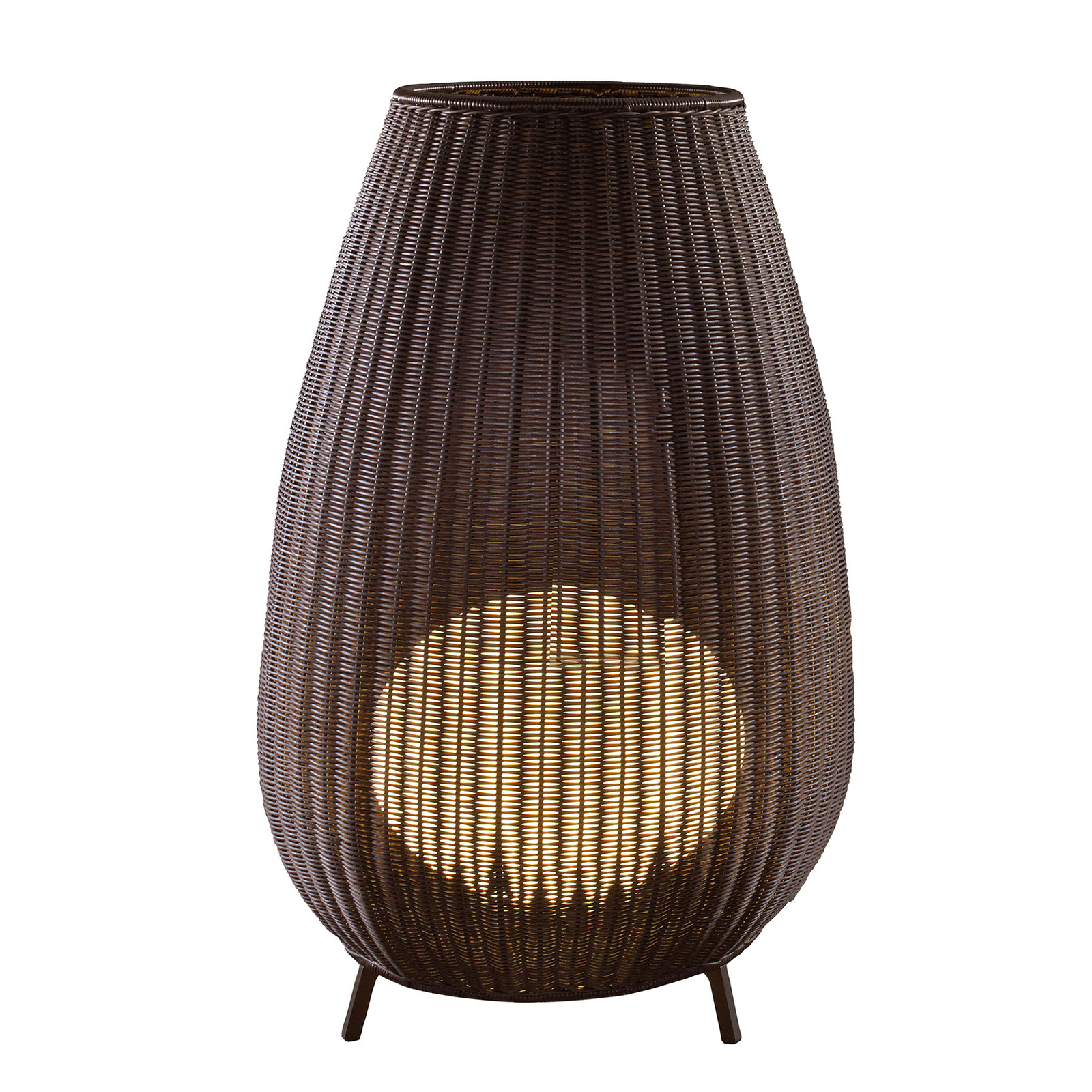 Bover Amphora patio light, rattan brown