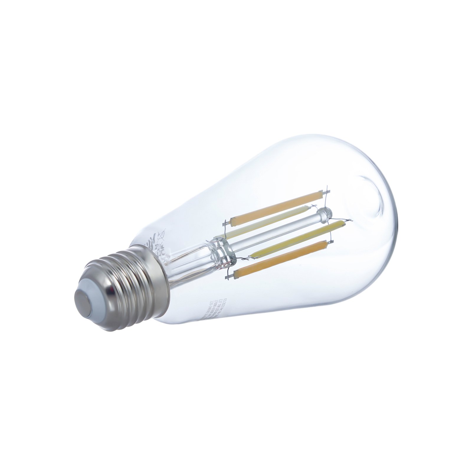 LUUMR Smart LED Filament, set of 2, E27, ST64, 7W, Tuya, clear