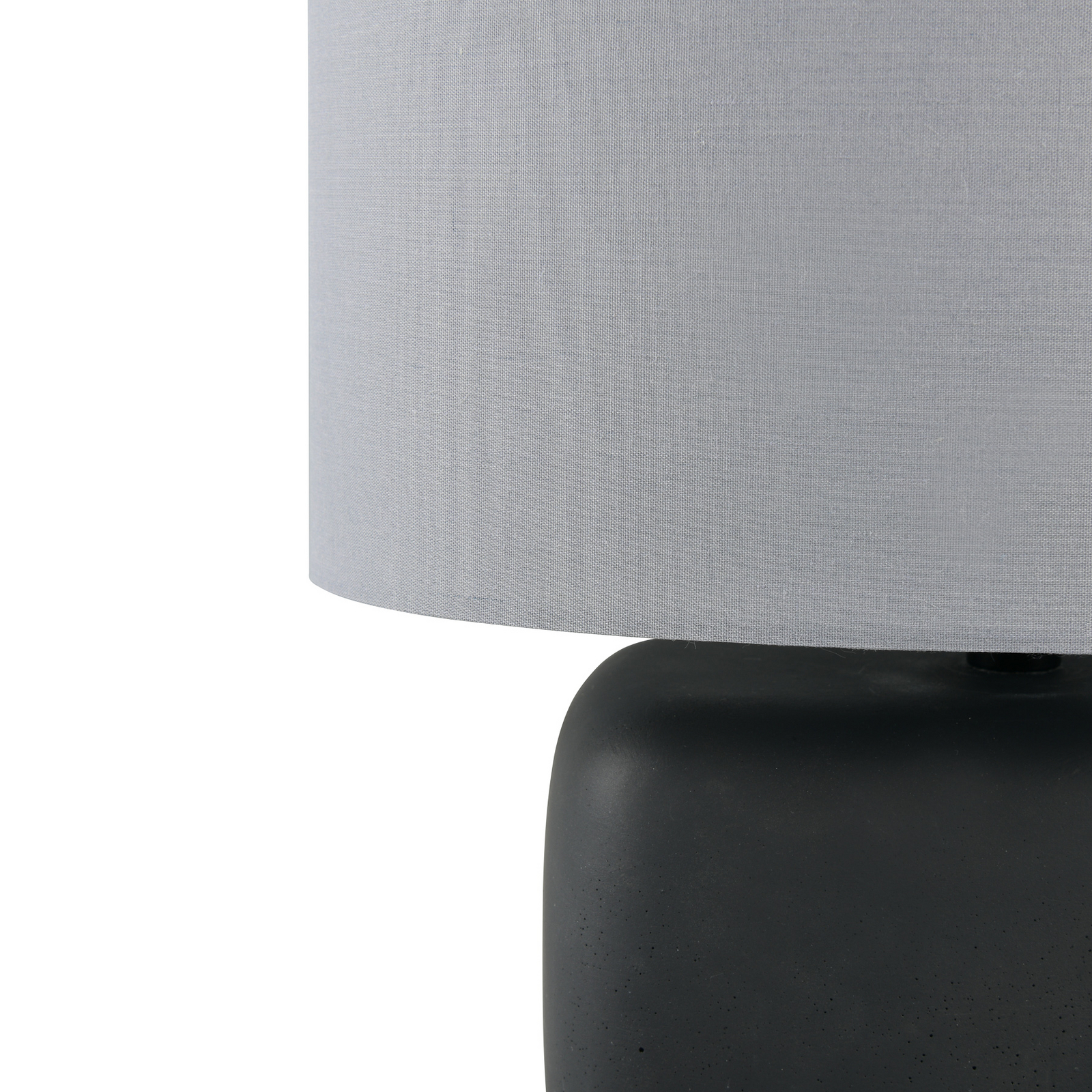 Tafellamp Livare, hoogte 24 cm, grijs/zwart, beton/stof Tafellamp Livare, hoogte 24 cm, grijs/zwart, beton/stof