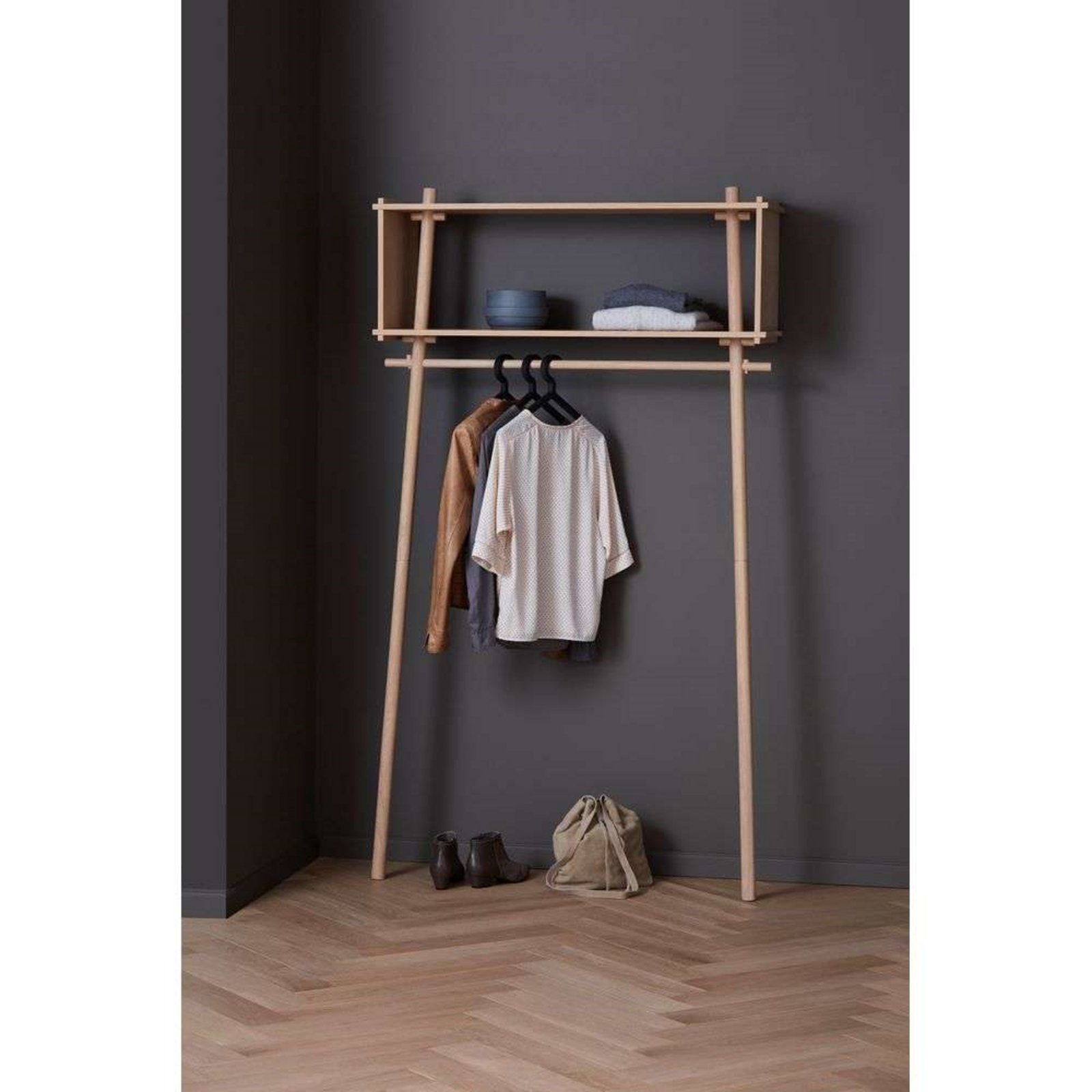 Töjbox Wardrobe Large White Oak - Woud