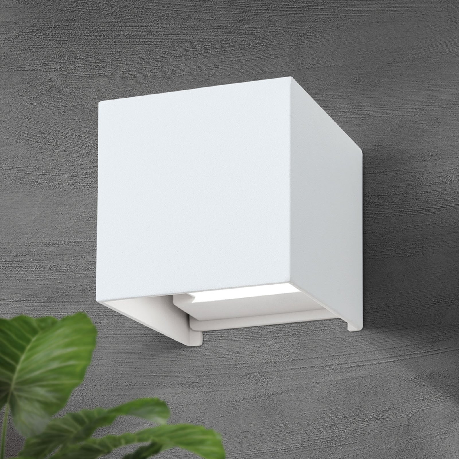 Cube 12W Anthrazit LED Außenleuchte mit Bewegungsmelder Wandleuchte Wandlampe DE