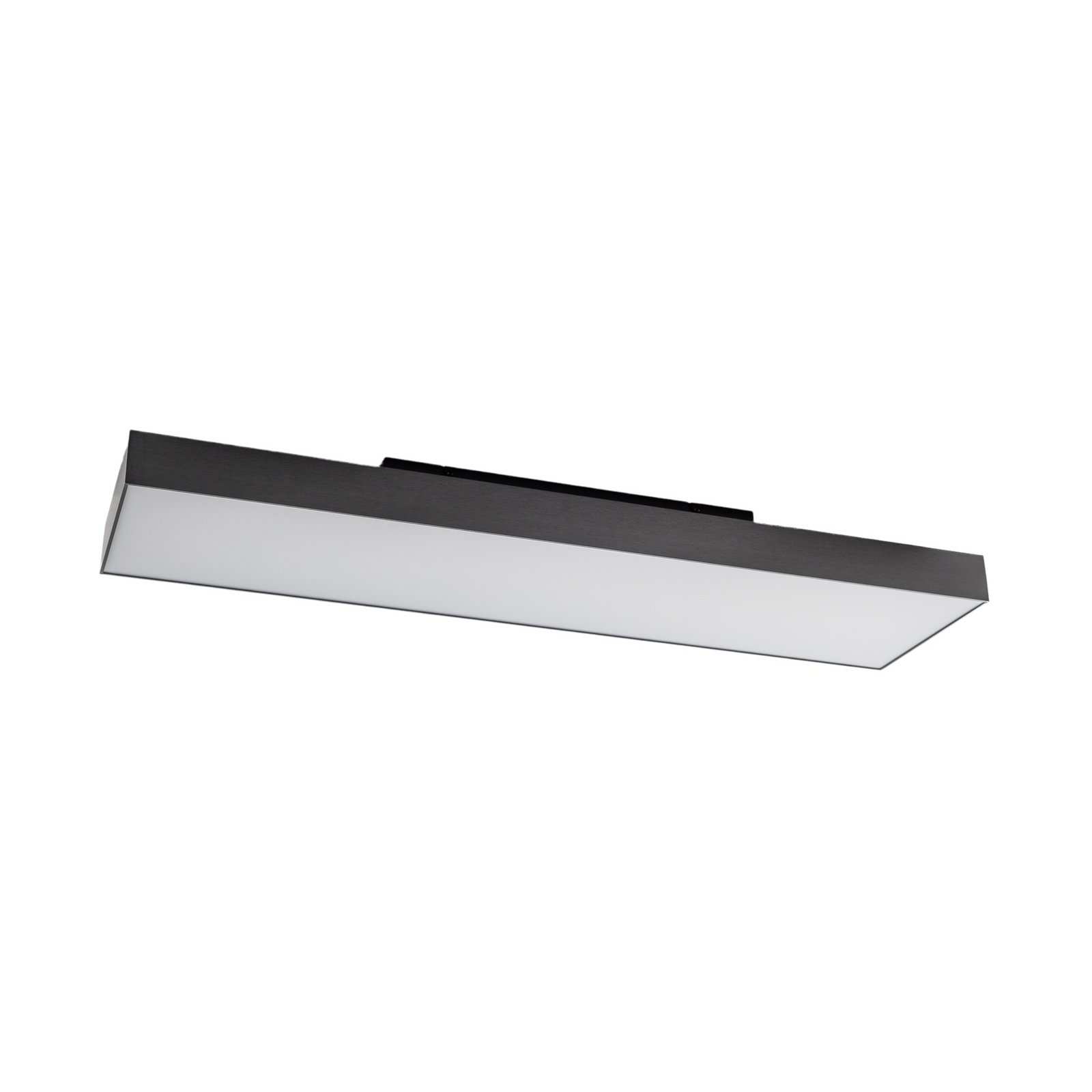 Lampa sufitowa LED Lucande Leicy, czarny, 100 cm, RGBIC, CCT