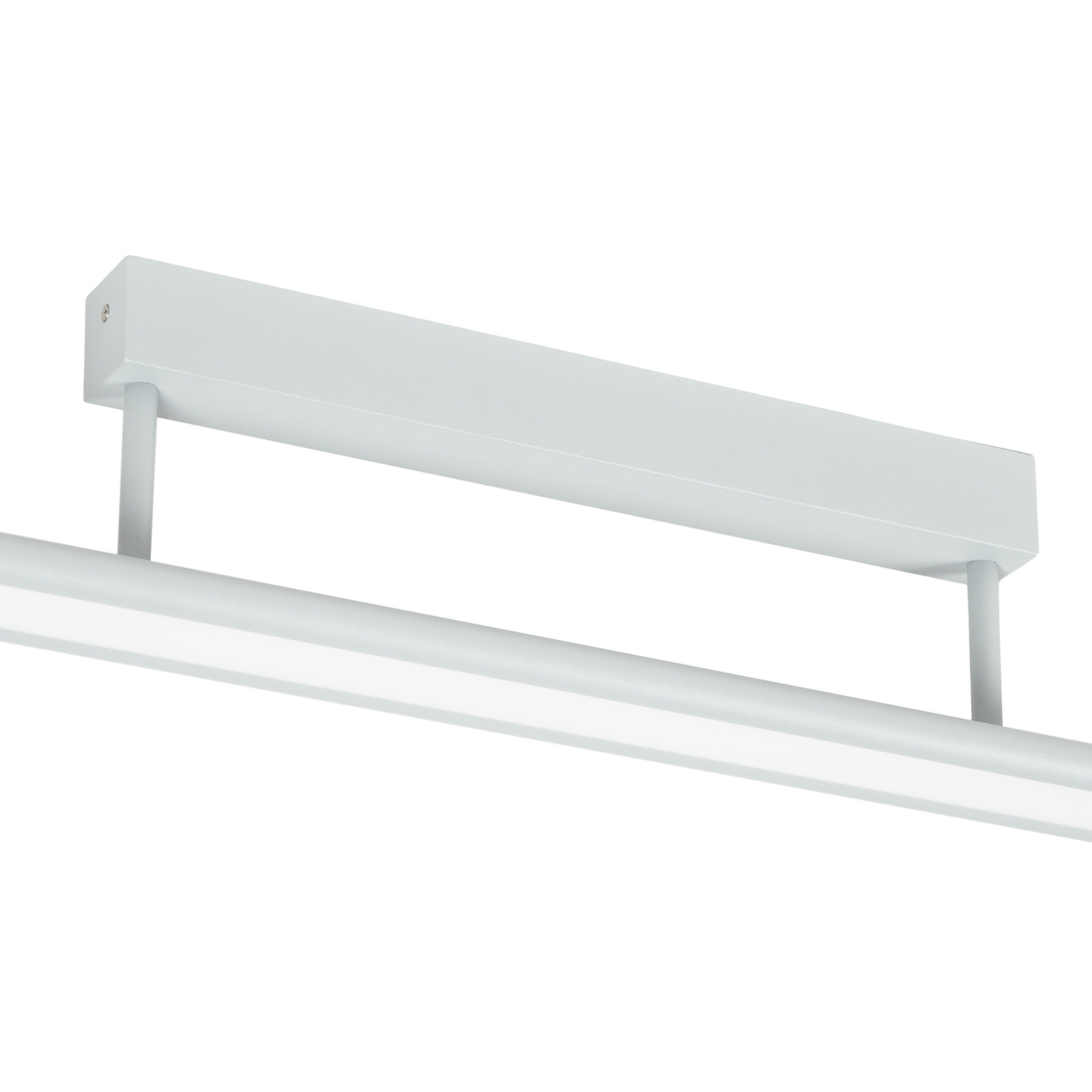 Prios Yuela LED-Deckenlampe, DALI, 100 cm, weiß