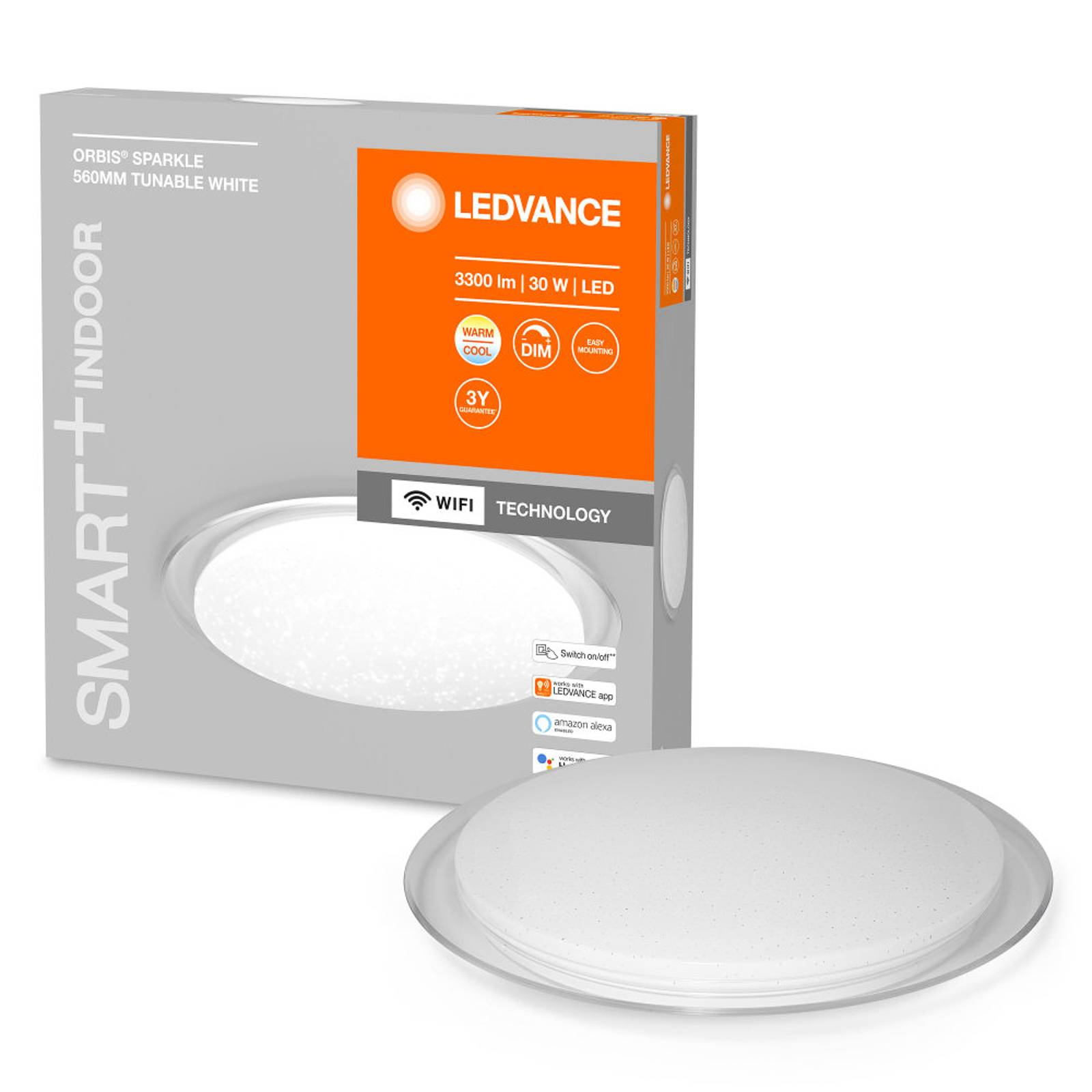 E-shop LEDVANCE SMART+ WiFi Orbis Sparkle, CCT, Ø 56 cm