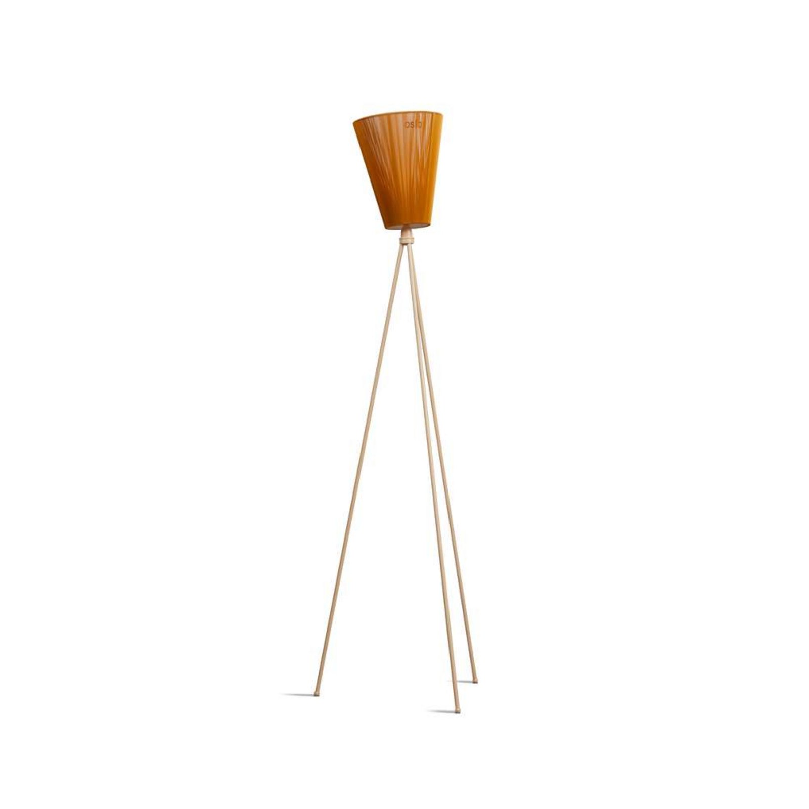 Oslo Wood Stojaca Lampa Beige/Caramel - Northern